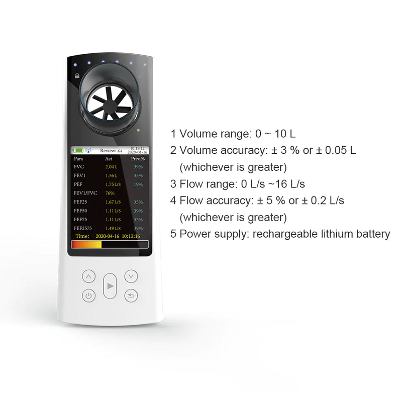 Contec Handheld Spirometer SP80B with Bluetooth
