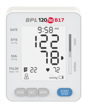 BPL 120/80 B17 -Digital BP Monitor