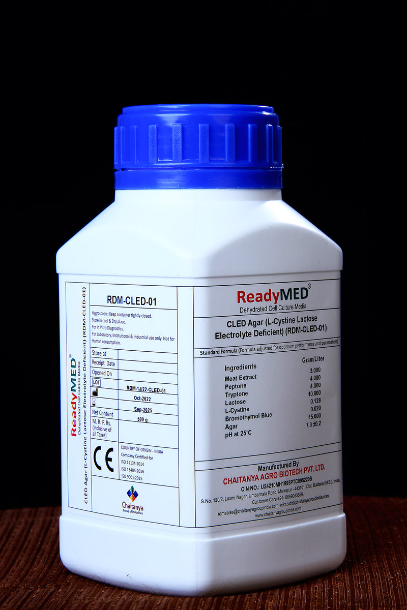 Cysteine Lactose Electrolyte Deficient (CLED Agar)
