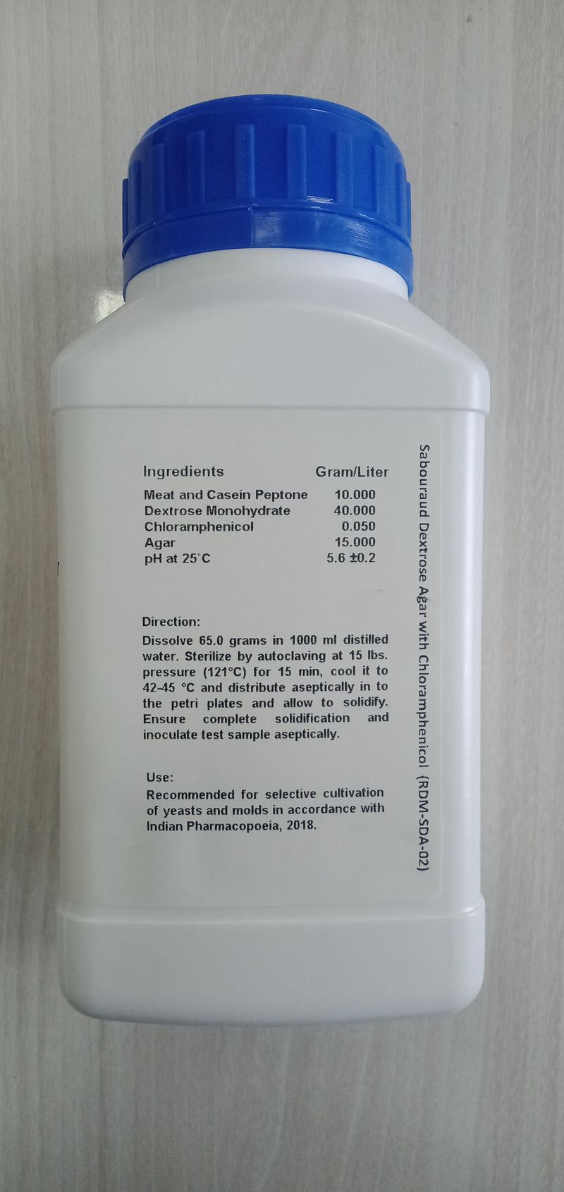 Sabouraud Dextrose Agar with Chloramphenicol